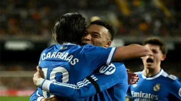 كيف أثر هدف مبابي في مباراة ريال مدريد وفالنسيا على ترتيب هدافي الدوري الإسباني؟